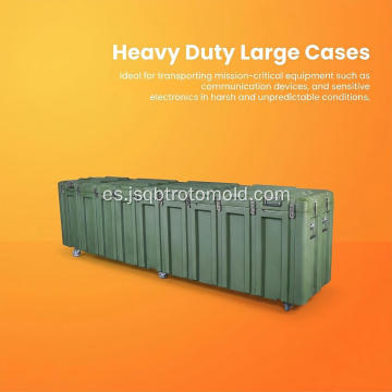 Estuche de transporte grande rotomoldeado de 3 a 5 m de longitud para misiles